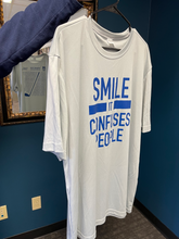 Load image into Gallery viewer, Gray SMILE IT CONFUSES PEOPLE T-Shirt - Dry Fit Golf Shirt
